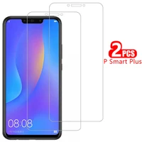 screen protector tempered glass for huawei p smart plus 2018 case cover on psmart psmartplus smar coque huawey huwei hawei huawe