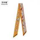 2021 многоцветная сумка для лошади шарф для женщин модный бренд обтягивающие шарфы для волос Шелковый шарф для женщин полосатая повязка на голову