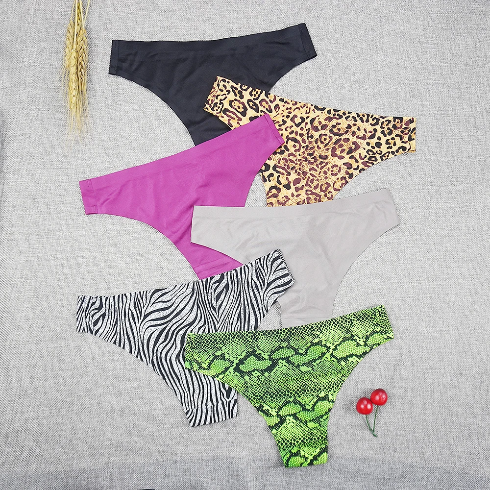 Женские сексуальные трусики-танга бесшовные трусики-стринги из ледяного шелка с