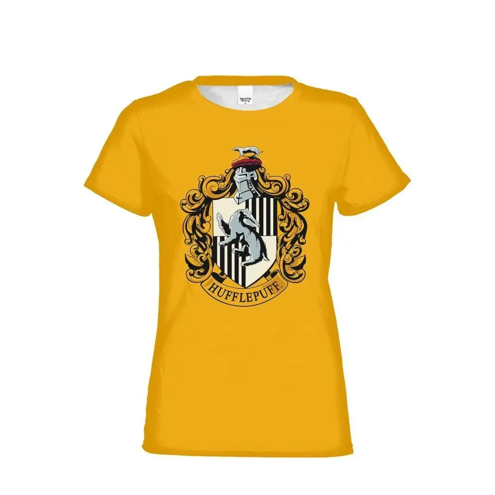 Женский взрослый Поттер Гриффиндор Hufflepuff Ravenclaw Слизерин Футболка Топ | Мужская