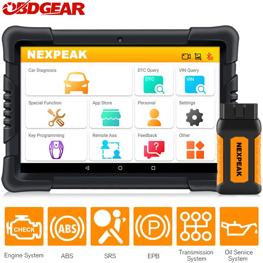 Диагностический сканер NEXPEAK K1 Pro OBD2 прибор для диагностики автомобиля подушек