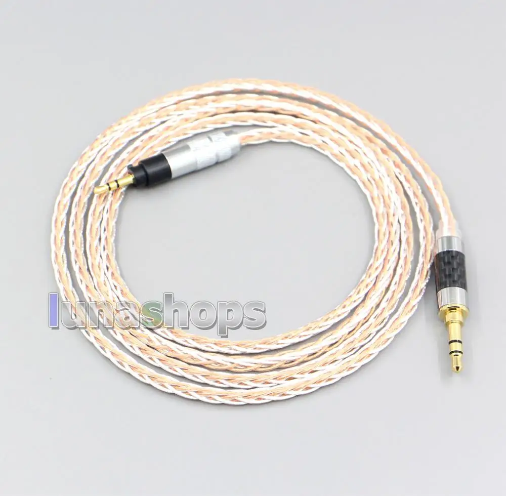 

LN006905 XLR 6.5mm 4.4mm 2.5mm 800 Wires Silver + OCC Headphone Cable For Sennheiser Urbanite XL On/Over Ear Headset