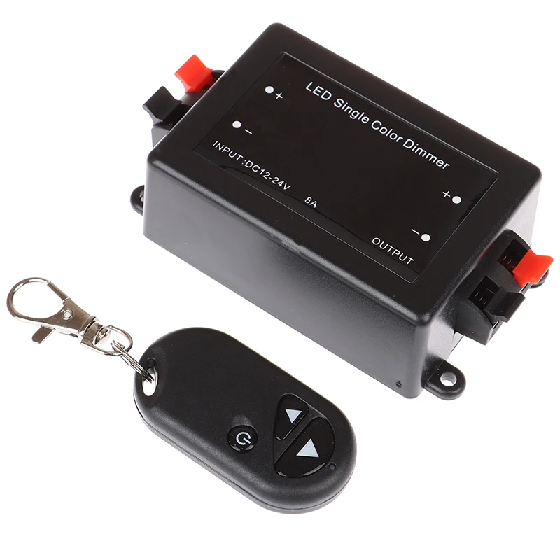

12/24V 8A Single Color 3 Key LED Wireless Dimmer Controller+RF Remote Control