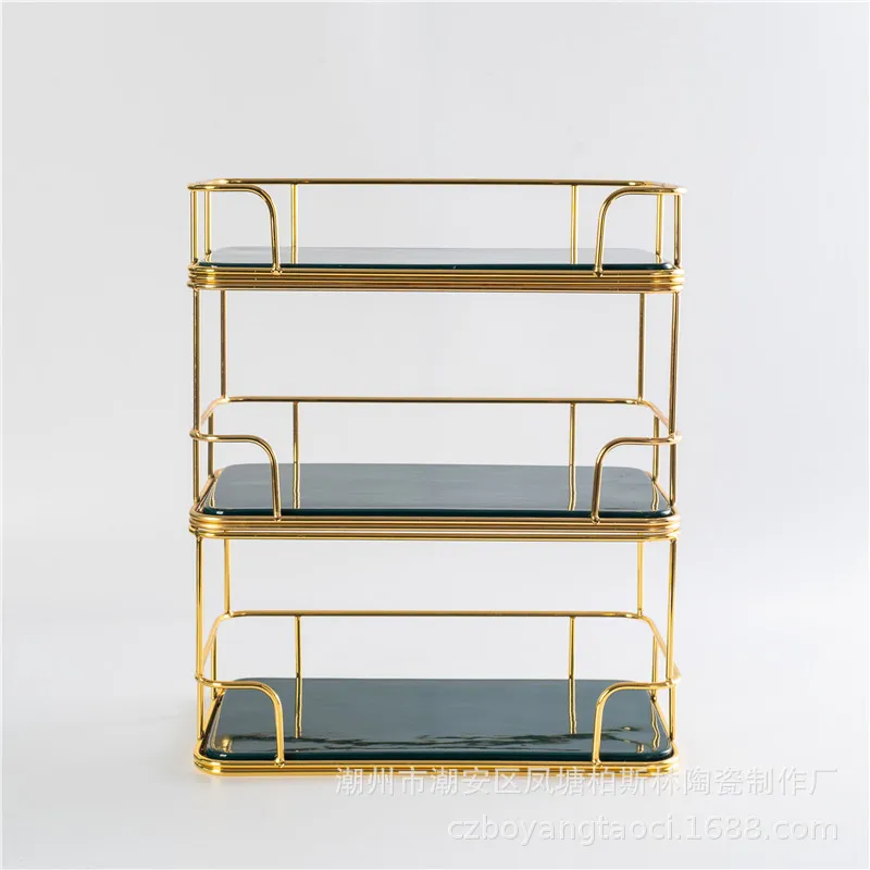 

Nordic Sanitary Toilet Cosmetics Skin Care Products Collection finishing rack Table table multi-layer shelf organizer Bathroom