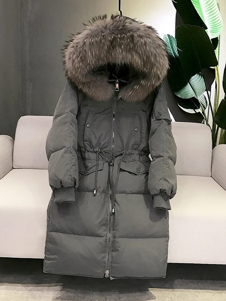 2021 женские утиные пуховики пальто Женская куртка-пуховик манто роковой зимняя