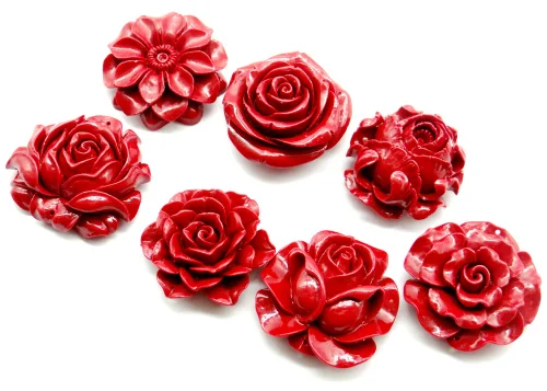 

Подвеска в виде цветка с натуральным кварцевым кристаллом, 6 шт.