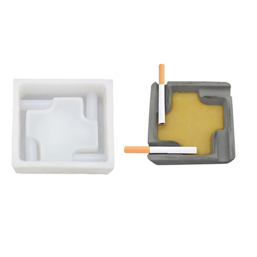 Силиконовая форма Кристальный узор пепельница парфюмерная гипсовая