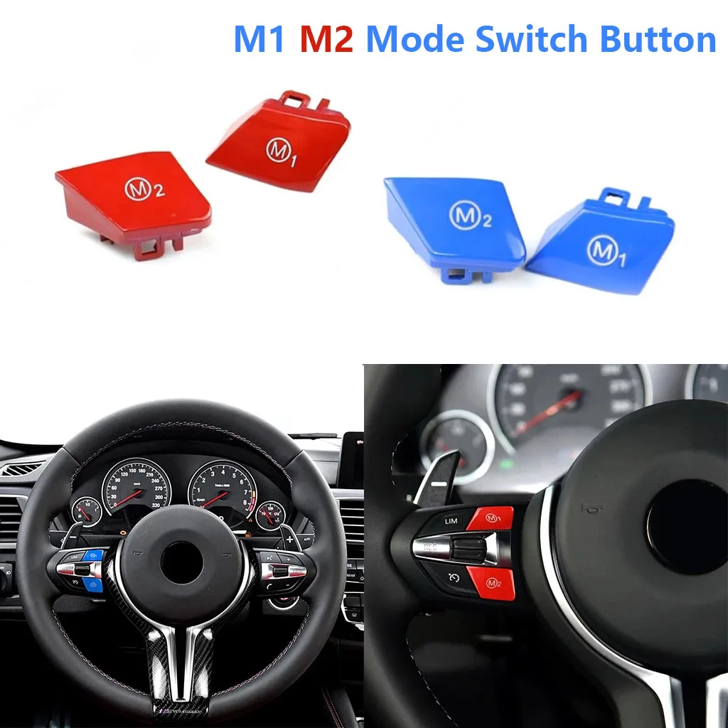 

Car Steering Wheel M1 M2 Mode Switch Button For BMW M3 M4 M5 M6 X5M X6M F80 F82 F83 F10 F15 F16 F30 F32 F34 F36 F06 F12