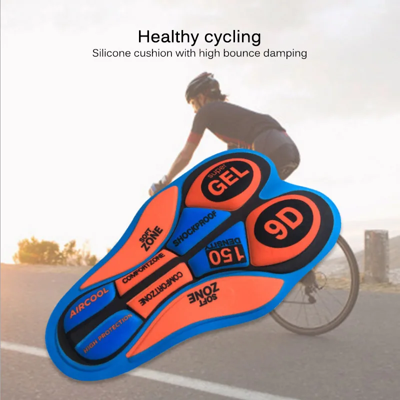 

Cycling Cushion Bicycle Saddle 9D Silicone Pad Soft Comfortable Breathable 5D Pad Riding Base Cushion Bike Accessories