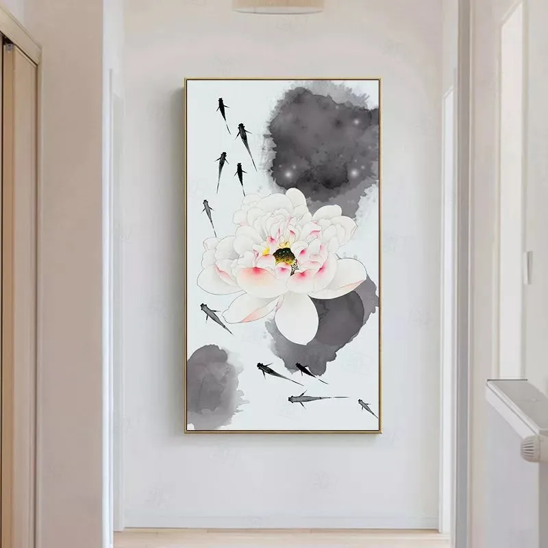 Картина маслом на холсте фэн-шуй настенная живопись с китайским абстрактным