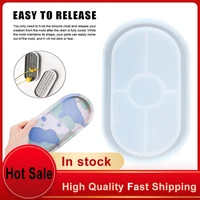 concrete oval mold ashtray coaster square flexible silicone tray mold epoxy diy resincraft clay resin molds plaster mold tool