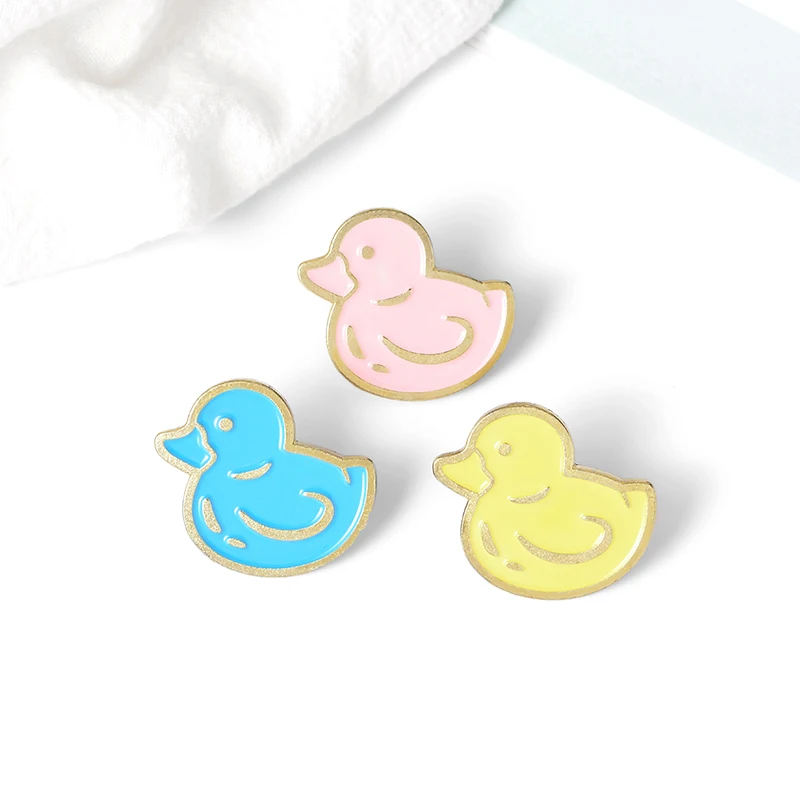 Bath Duck Enamel Pin Multi color Little Ducks Badge Childlike Lovely Animal Jewelry Brooches Lapel Gift For Kids Friends | Украшения и