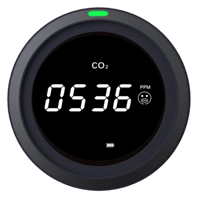 

Умный детектор качества воздуха, Высокочувствительный детектор углекислого газа, портативный газоанализатор CO2, для домашнего автомобильн...