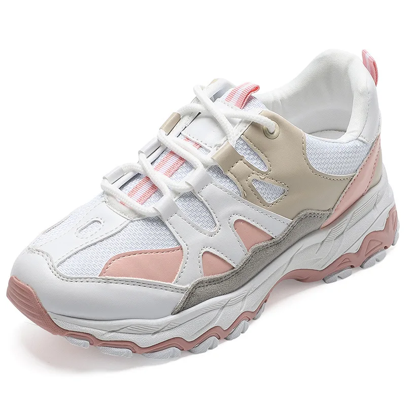 Фабричный магазин Новинка розовые дышащие качественные кроссовки для отдыха