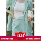 DUSHU женский однотонный костюм шорты костюм Юбки