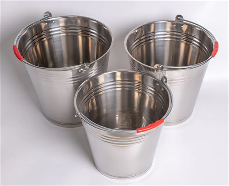 Ведро из нержавеющей стали большая емкость бытовой баррель с крышкой масло ведро