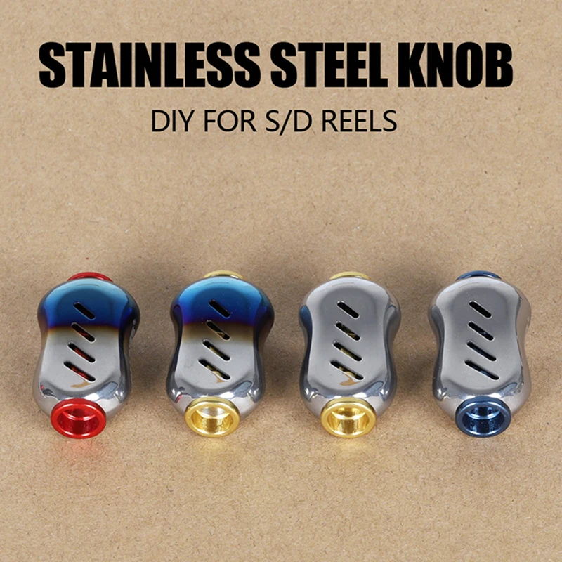

2021 DIY Fishing Reel Handle Knob All-Metal Stainless Steel N66
