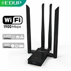 Wi-Fi адаптер EDUP, 1900 Мбитс, USB, 2,4G5 ГГц, 4*6 дБи антенны, беспроводной настольный Wi-Fi приемник сетевой карты USB 3,0