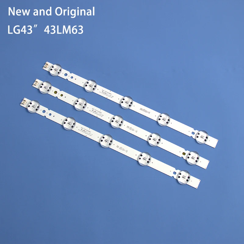 Новые 3 шт 5 светодиодный (6V) 425 мм Подсветка полосы для LG 43 дюйма ТВ SSC.Y19.43LM63 EAV64592301