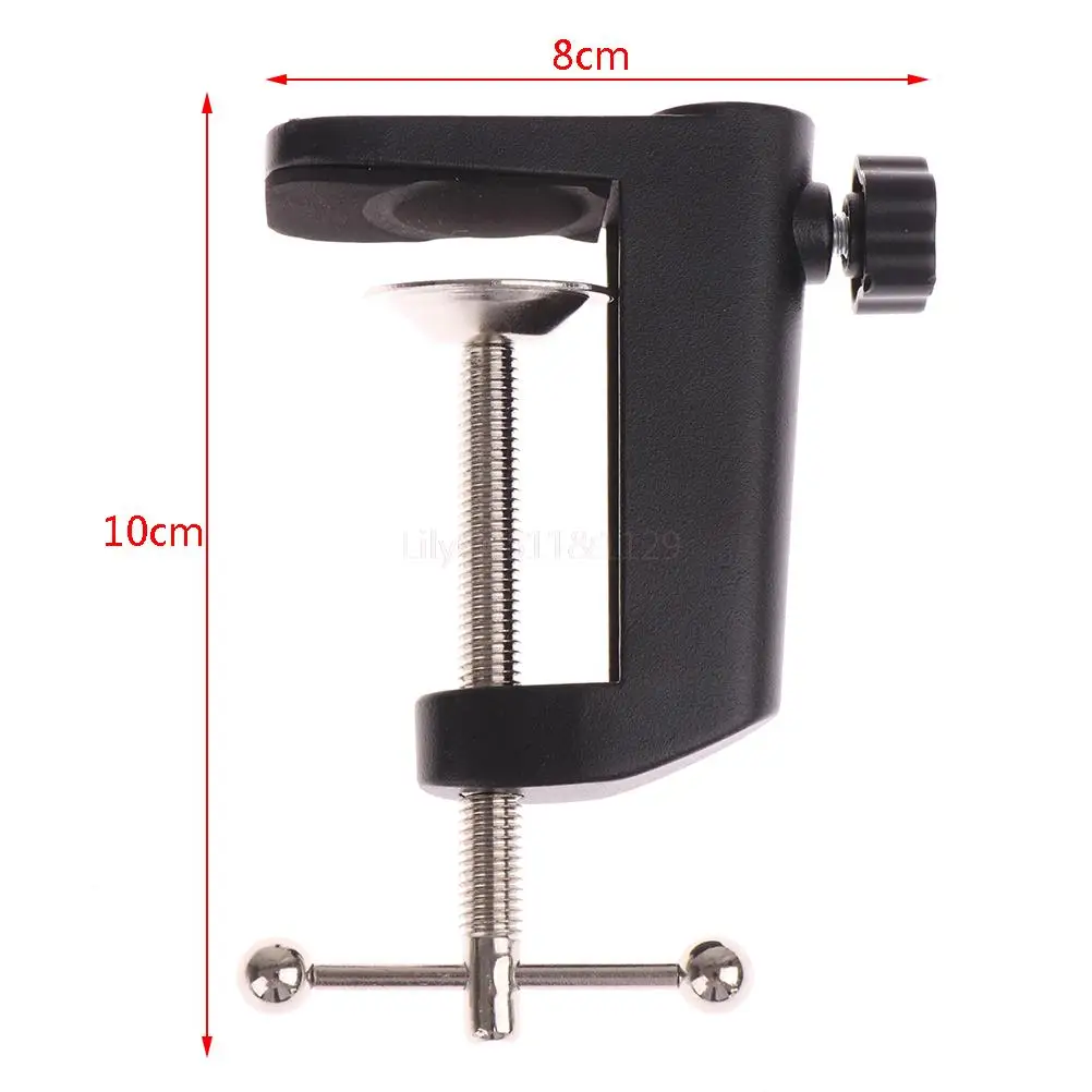 1PC Heavy-Duty Metal Table Mounting Clamp for Microphone Lamp Stand Holder | Электроника