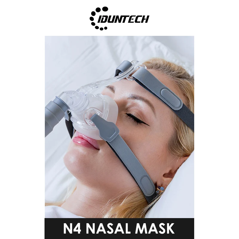 

CPAP Snoring Mask Nasal Respirator N4 With Adjustable Headgear Clips For Medical Breathing Machine Ventilator Sleeping Apnea