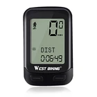 WEST BIKING беспроводной проводной велосипедный компьютер водонепроницаемый велосипедный Спидометр Одометр подсветка велосипедный секундомер аксессуары