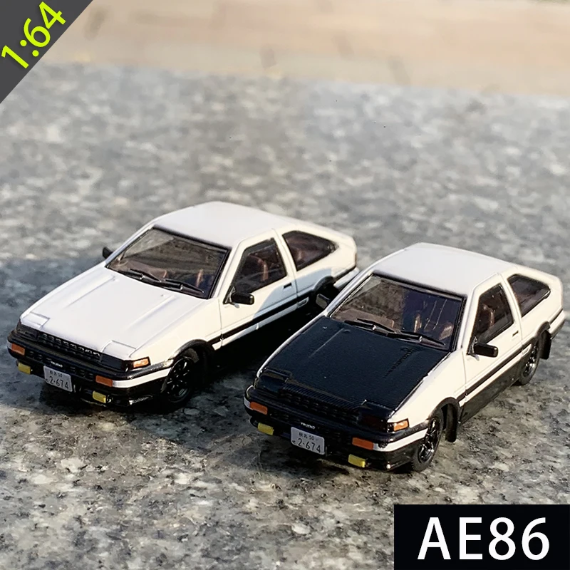 Модель времени JDM модель 1/64 Toyo Corolla D AE86 коллекция автомобиля Takumi Fujiwara литая