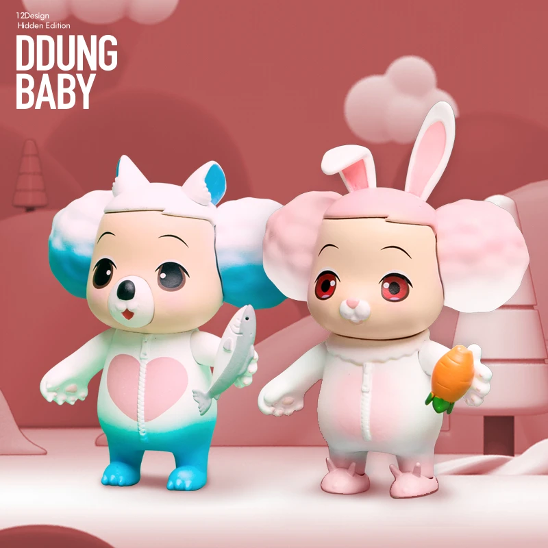 

Blind Box DDUNG BABY Winter Doll Second Season Animal Series Hand-made Trendy Doll Decoration Genuine