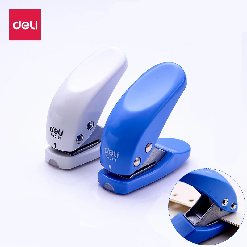 

Deli 0111 Дырокол ручной мини-Дырокол с одним отверстием Дырокол канцелярский офисный перфоратор
