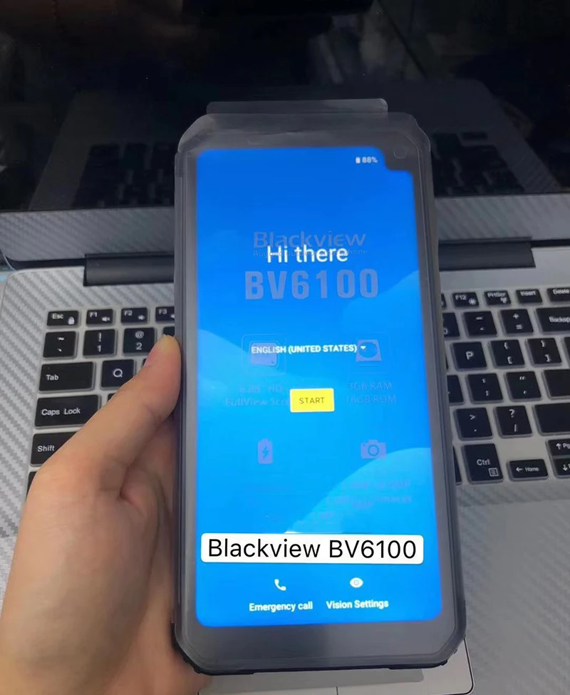 2 шт. закаленное стекло 9H 2.5D для Blackview BV6100 Pro Защита экрана IP68 чехол защитная пленка