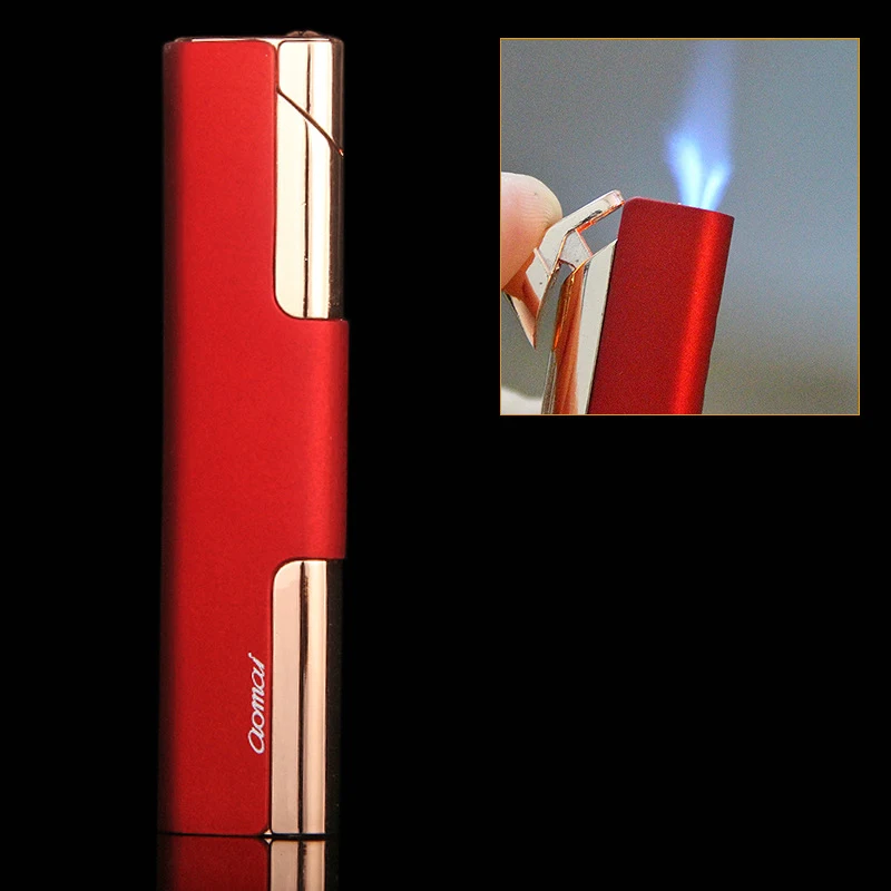 Мини портативные металлические зажигалки длинная надувная ветрозащитная полоса