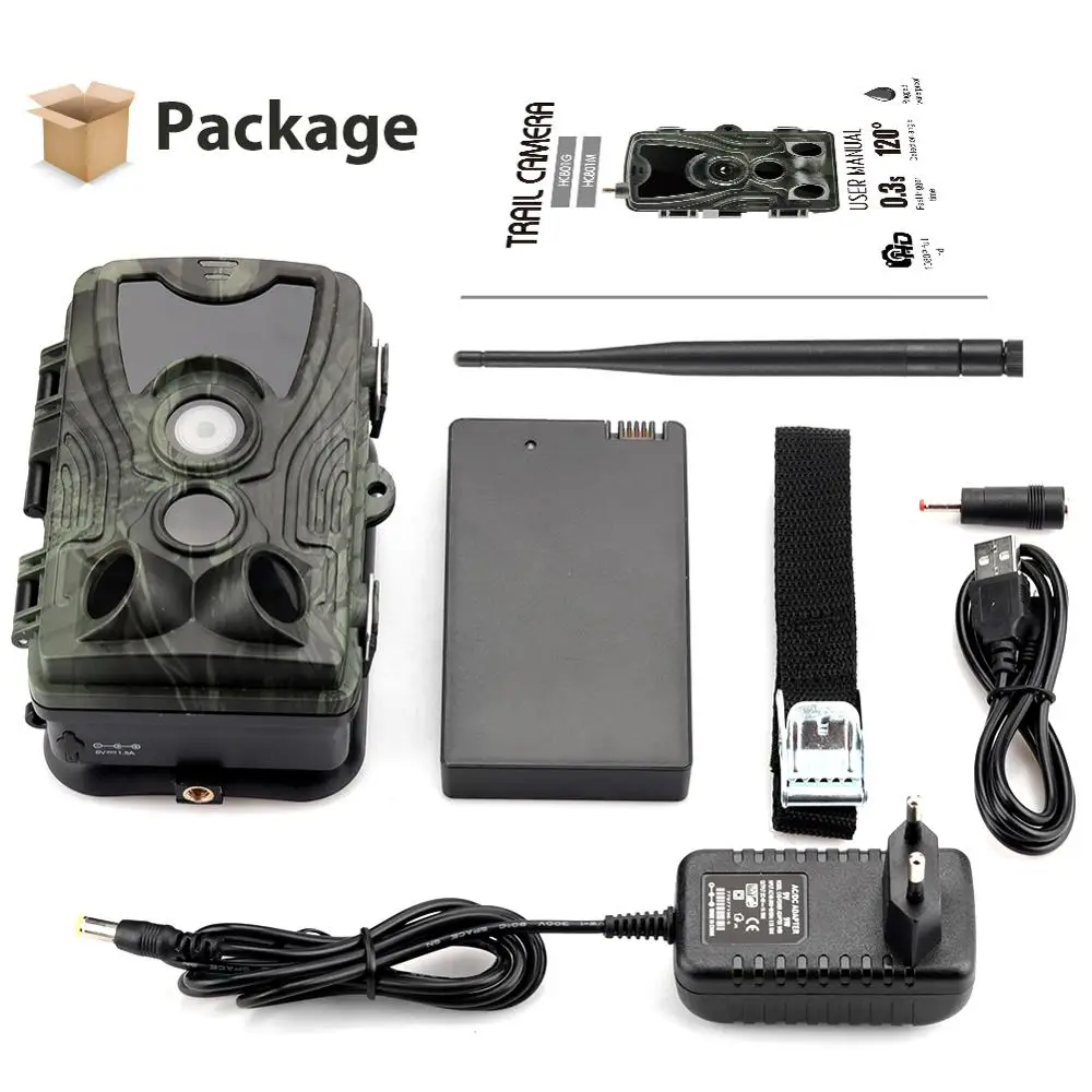 2G Hunting Camera SMS MMS SMTP 20MP Cellular Trail HC801MLI Wireless Wild Surveillance With 5000Mah Lithium Battery | Спорт и
