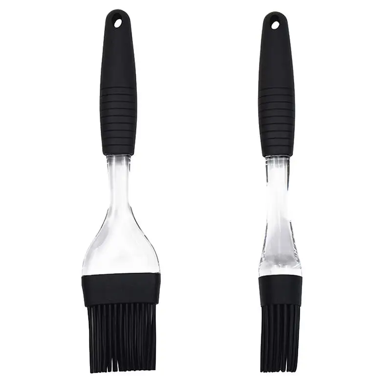 

2PCS/Set Silicone Barbeque Brush Cooking Utensil Tool Kit Soft Head Heat Resistant BBQ Oil Condiment Brushes Kitchen Accessories
