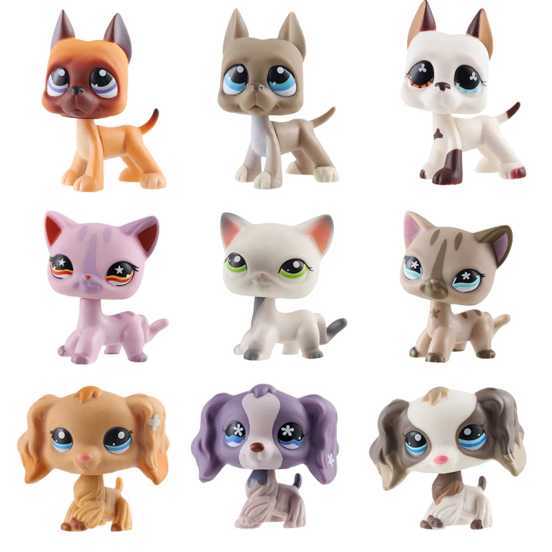 Аниме Littlest Pet Shop cat Lps собирать милые Высококачественная колбаса старая собака