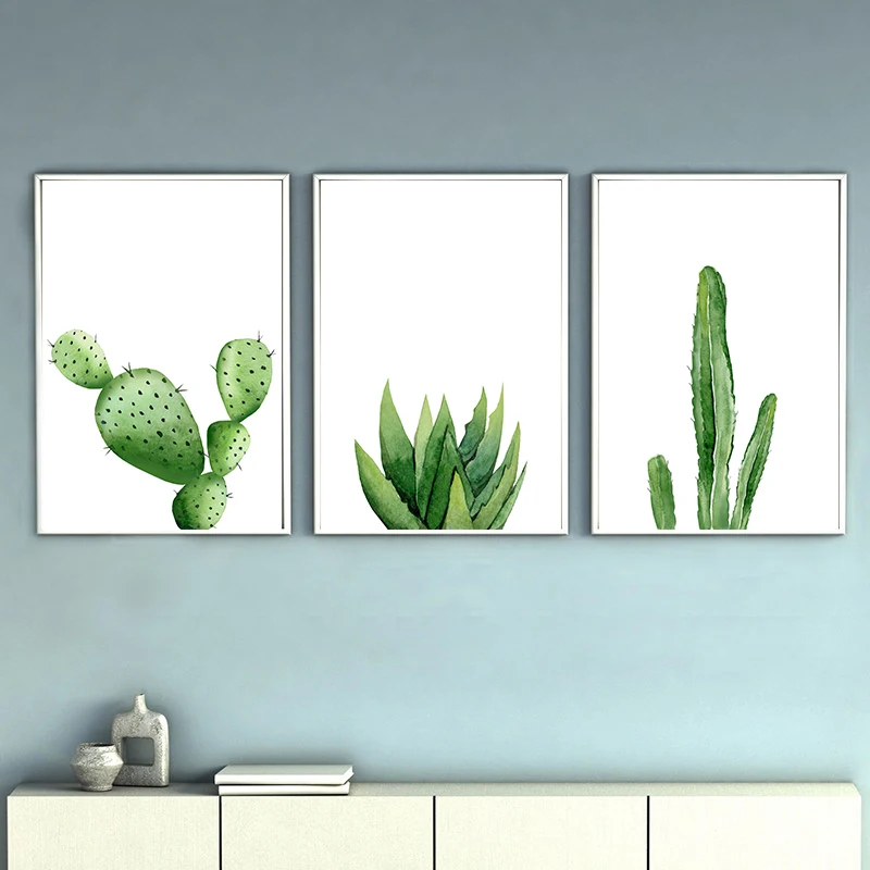 Минималистичный декоративный кактус для растений скандинавский плакат с