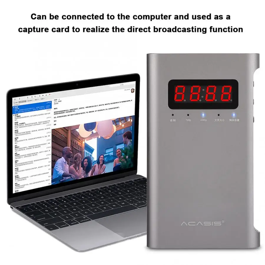 USB HDMI видеомагнитофон 720P/1080P записывающая коробка с 3 5 мм входом US вилка 110 ~ 240 В