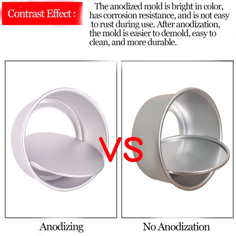Инструменты для выпечки 2 ~ 12 дюймов круглый анод живое дно формы торта Форма печи