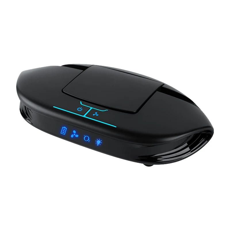 

EAS-Portable Car Air Purifier with Wireless Charger Remove Formaldehyde USB Negative Ion Cleaner for Home Office