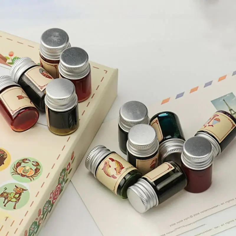 

12 Constellation Gold Powder Ink for Fountain Dip Pen Calligraphy Writing Paint 62KA