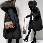Больших размеров M- 6XL 2021 зимние женские свободные теплая утолщённая Мужская куртка, женский из искусственного шелка и Сатина меховой воротник с капюшоном пуховая хлопковая куртка, ветровка, верхняя одежда