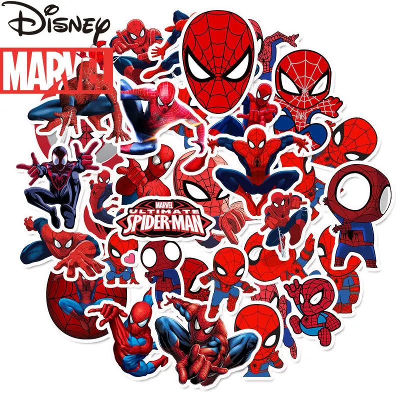 

Декоративные наклейки с героями мультфильма «Marvel», «Человек-паук»
