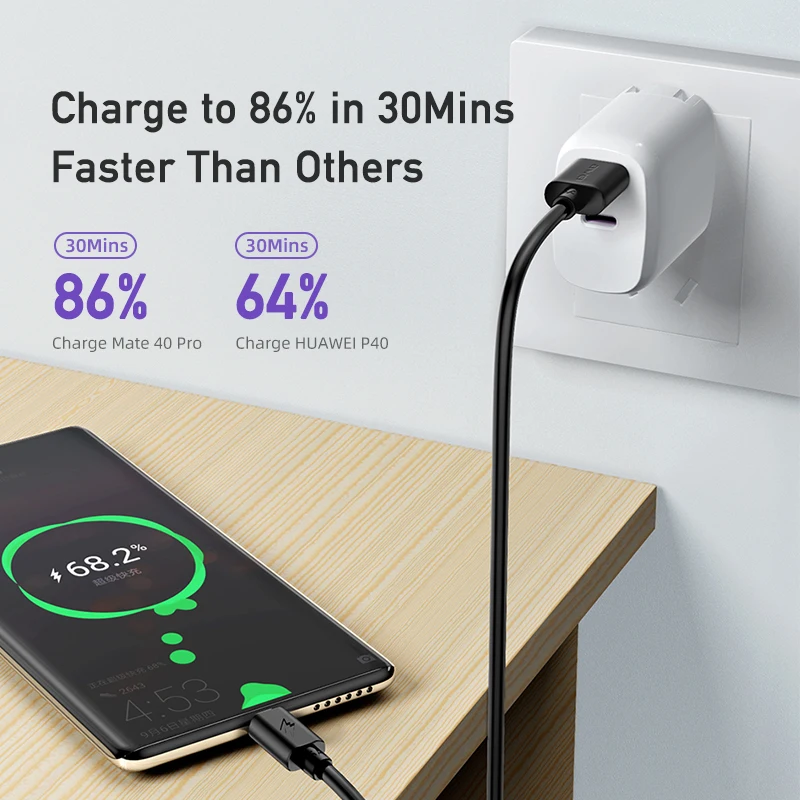 Наушники вкладыши AWEI CL 110T 5A Тип C USB кабеля для передачи данных прочный 1 м быстрой