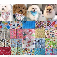 60pcslot new design mix 60 colors adjustable new dog puppy pet bandanas 100cotton pet tie size s m