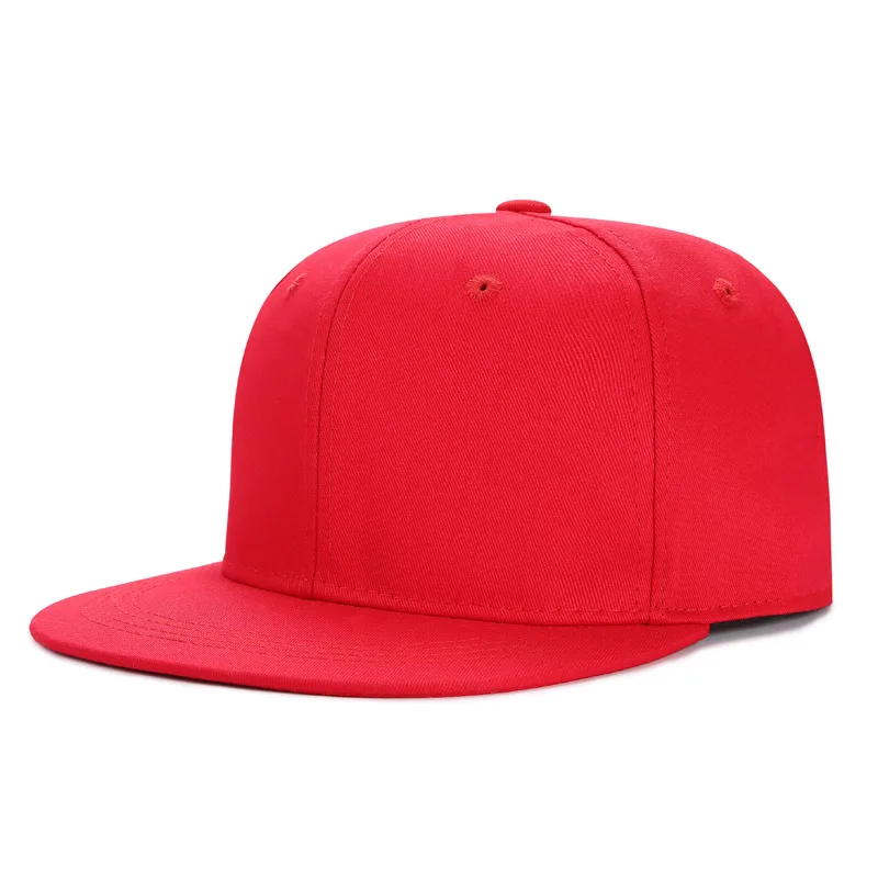 Red Бренд XaYbZc хип-хоп шапки для мужчин и женщин бейсболки Snapback сплошной цвет хлопок кость Европейский стиль классический модный тренд - Цвет: Red