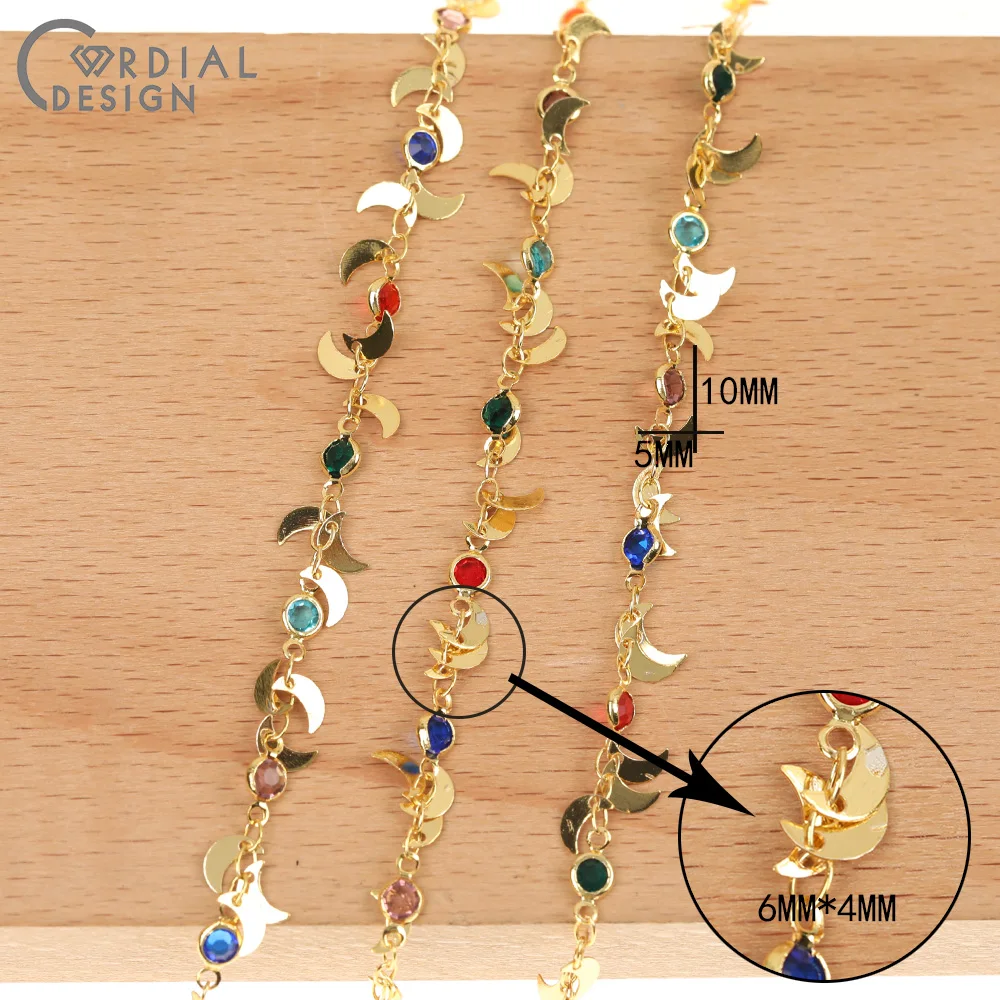 

Cordial Design Jewelry Accessories/Hand Made/Multicolor/Rhinestone Chain/DIY Making/Jewelry Findings & Components/Copper Chain