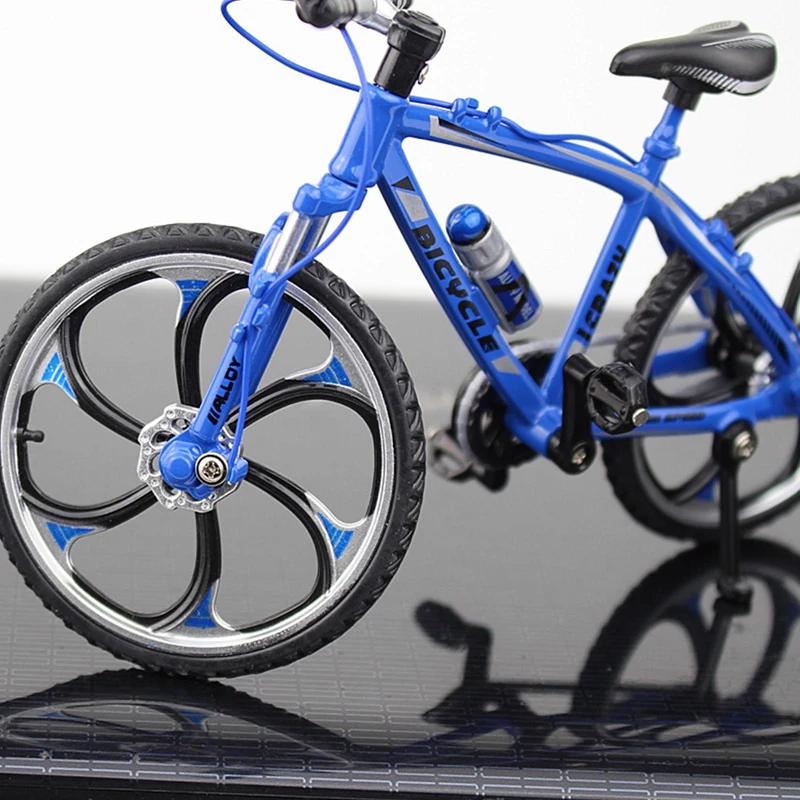 

Mini 1:10 Alloy Bicycle Model Toy Metal Finger Mountain Bike Bend Road Simulation Bicycle Racing Collection Gifts for Kids Adult
