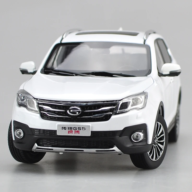 Оригинальная Заводская Подлинная модель автомобиля 1:18 GAC White Trumpchi GS5 SUPER TRUMPCHI