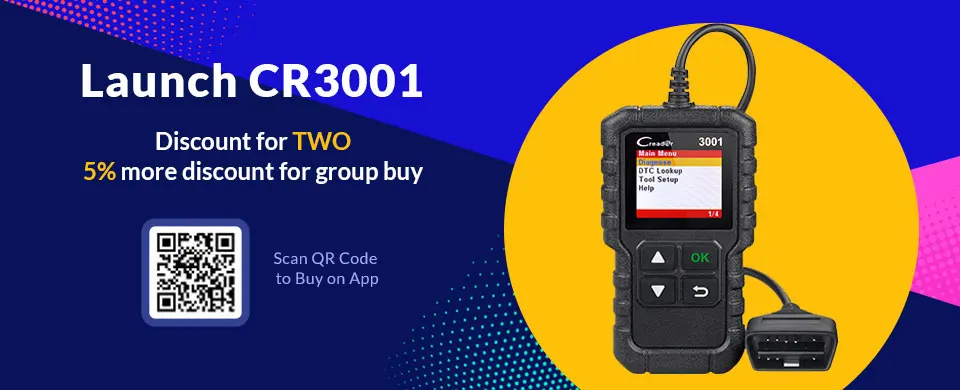 LAUNCH X431 CR3001 полный OBD2 сканер CReader 3001 автоматический диагностический инструмент PK AD310 ELM327 считыватель кодов инструмент сканирования автомобиля