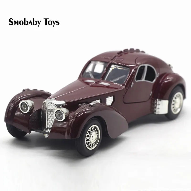 Bugatti 57SC роскошная модель автомобиля из 1:28 сплава старые классические автомобили