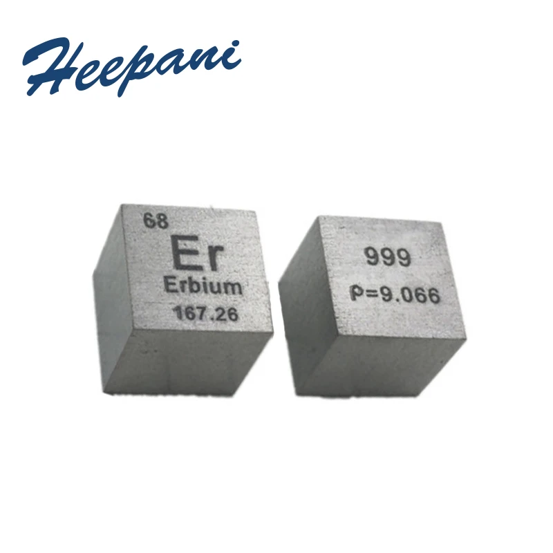 Бесплатная доставка 99.9% чистый Эрбий Металл плотность куб 10 мм Er редкоземельный